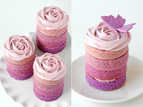 Purple-Ombre-Mini-Cakes